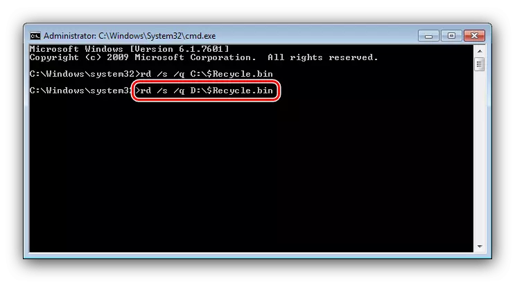 Windows 7'deki depolamanın temizlenmesiyle ilgili sorunları çözmek için disklerin geri kalanındaki sepetleri sıfırlayın