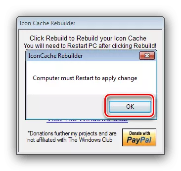 Cache Cache Reset Icônes pou rezoud panyen netwayaj sou Windows 7