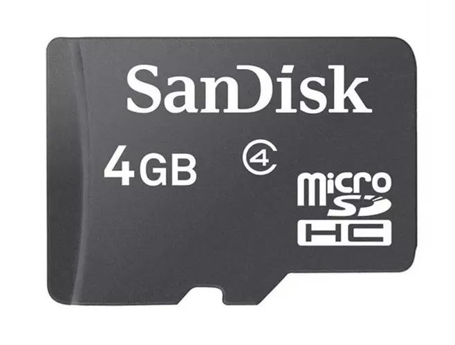 Example MicroSD Memory Card for Android