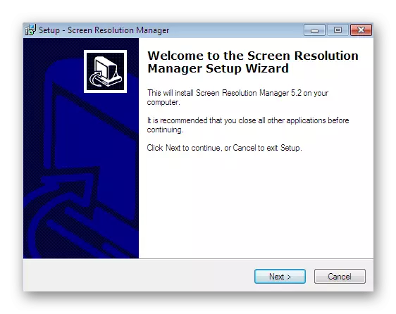 Instalarea programului de manager de rezoluție a ecranului la un computer pentru a reduce rezoluția ecranului