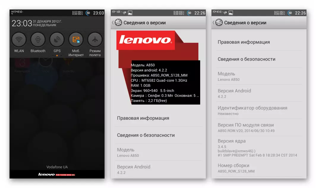 Lenovo A850 Purigita firmware kun rut-rajtoj kaj OLRP Oficiala S128