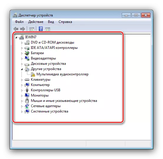 Mở Trình quản lý thiết bị trong thuộc tính Windows 7