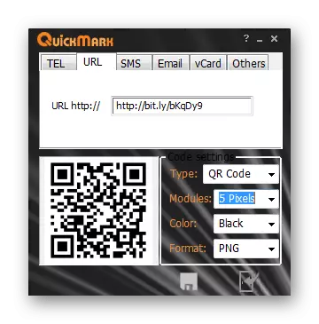 Používanie programu Quicmark na čítanie QR kódov