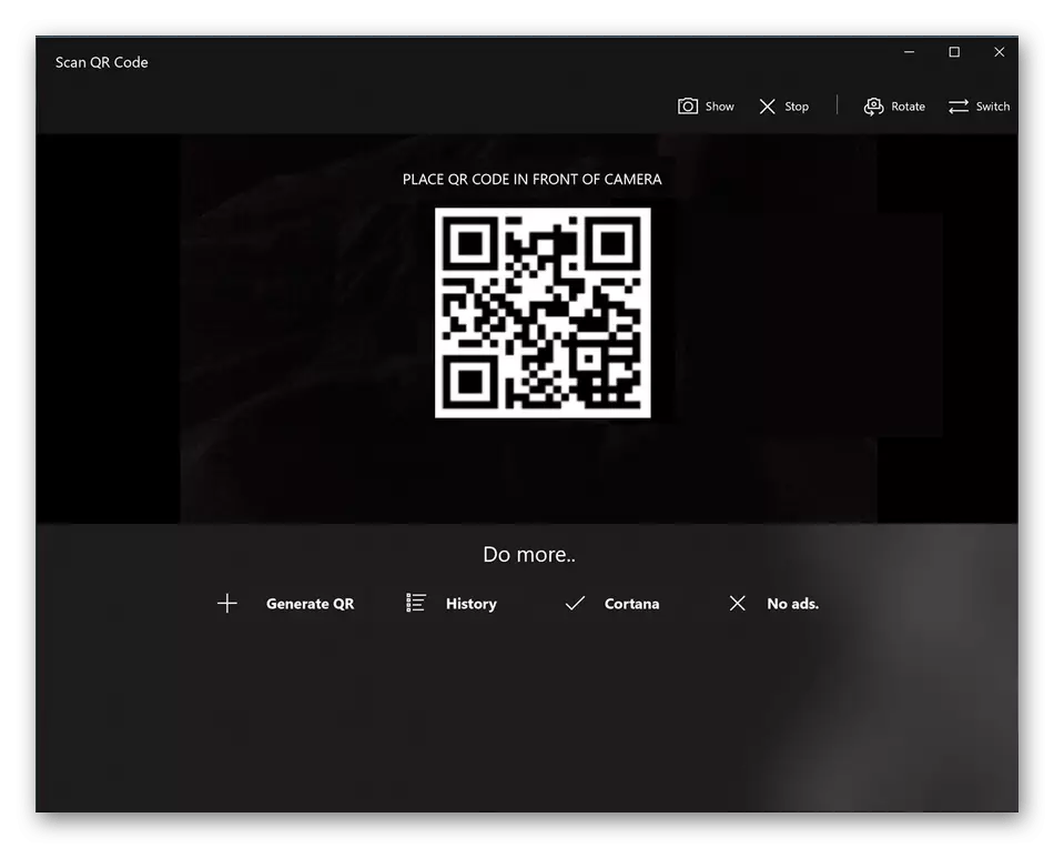 Using QR Code for Windows 10 to read QR codes