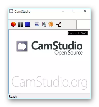 Cửa sổ chương trình CamStudio.