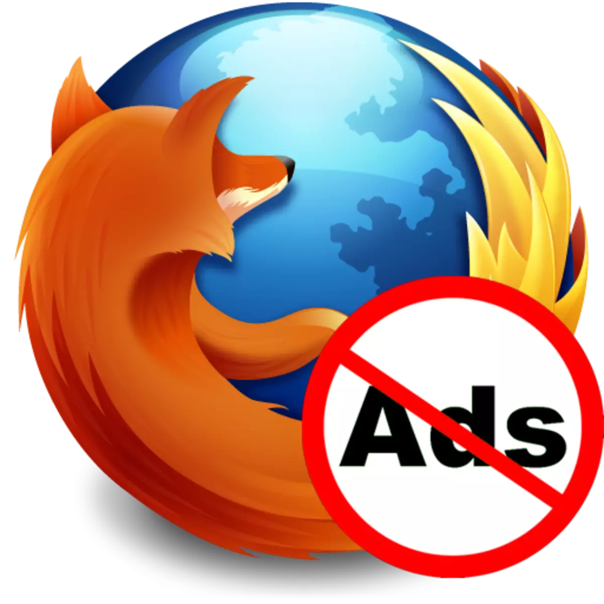 Lås reklame i browseren Mozilla Firefox