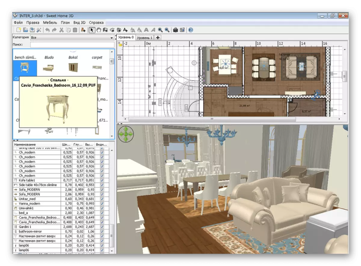 Tatlı evin 3D iç tasarım programı ile tanışma
