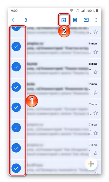 Arotsaho ny litera mailaka rehetra ao amin'ny Mobile Application Gmail