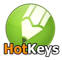 Ang logo sa Corel HotKeys.