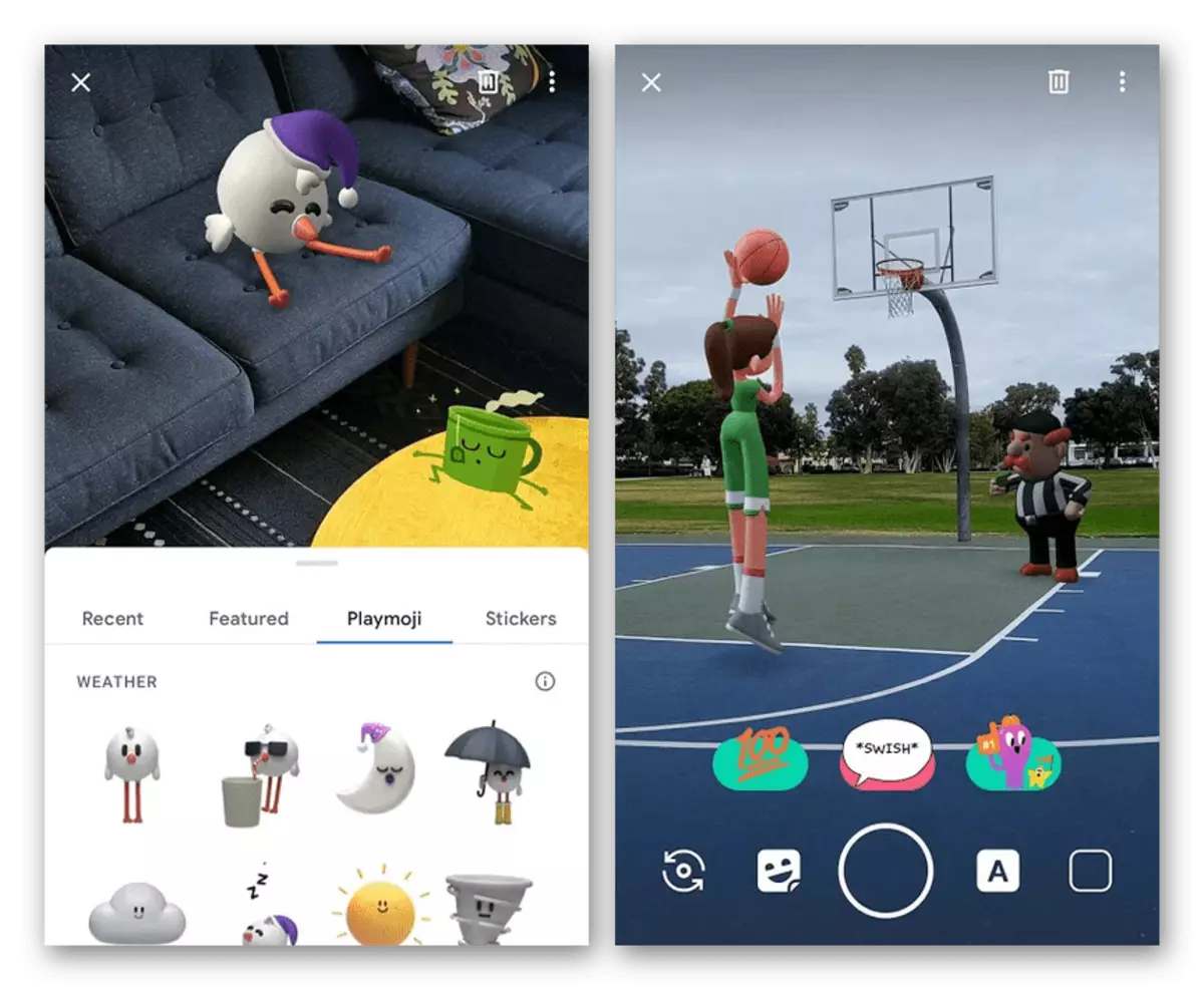 An example of using Ar Stickers on Android