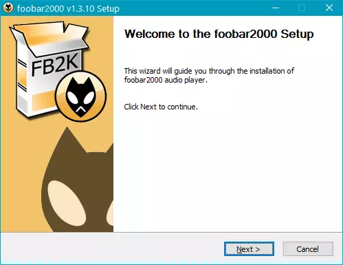 Instalacja Foobar2000.