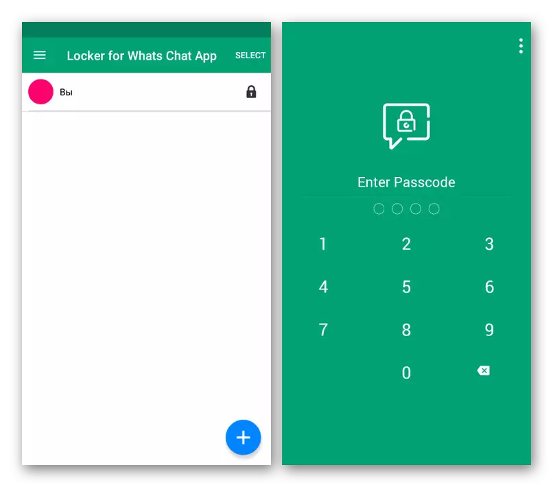 Conceding Aggiunta di chat in Locker per Whats Chat App su Android