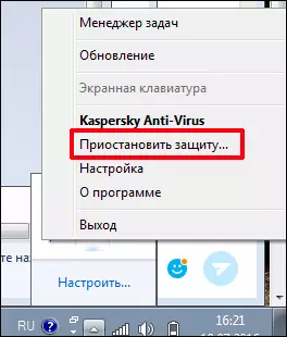 Inaktivera Kaspersky Anti-Virus för