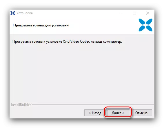 Instala directamente Xvid para instalar códecs para Windows Media Player