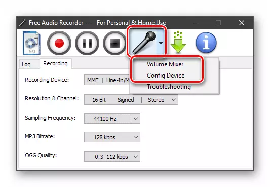 Overgang til systemlydindstillinger, når du optager lyd i Free Audio Recorder