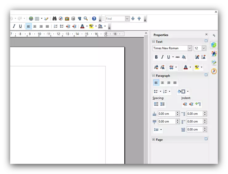 תכונות של ממשק Libreoffice ו- OpenOffice
