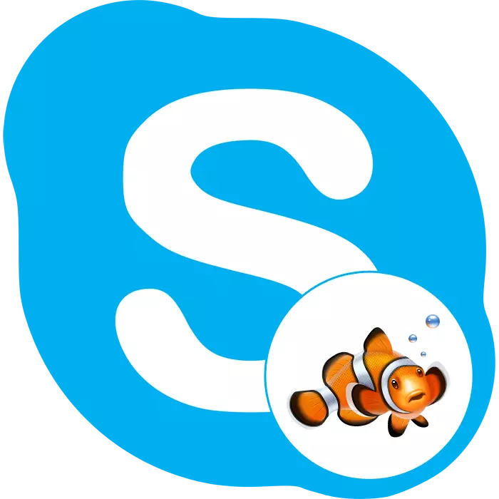Etu esi agbanwe olu na Skype na-eji clowfish
