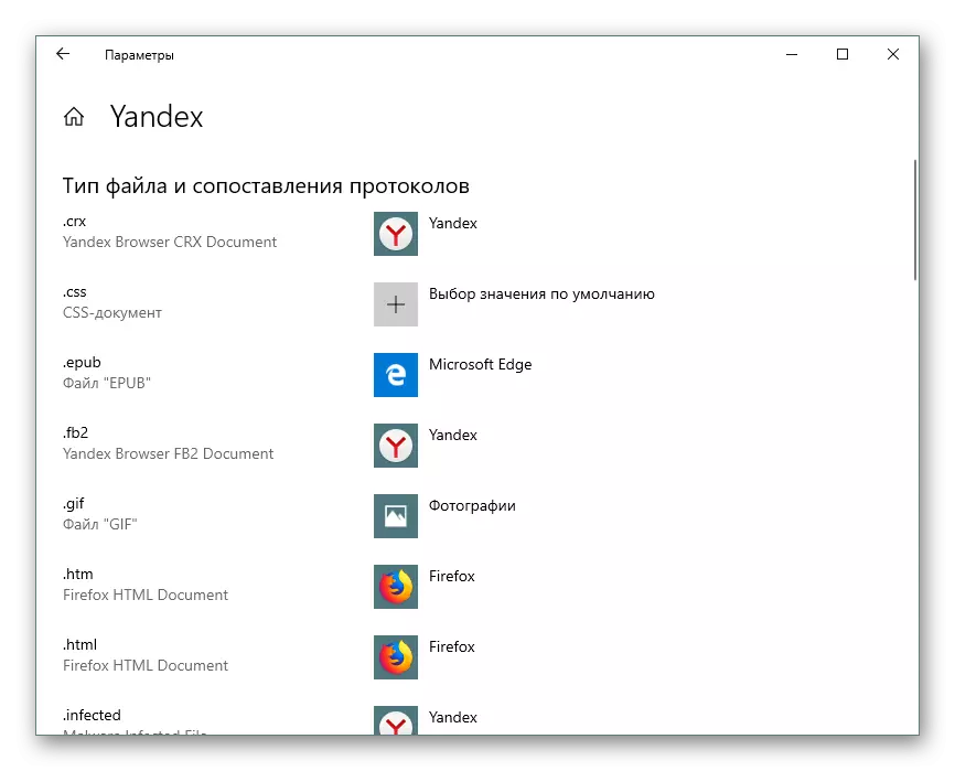 Достапни здруженија во Windows 10