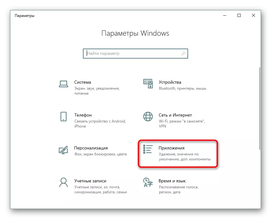 Aplikačné menu v parametroch systému Windows 10