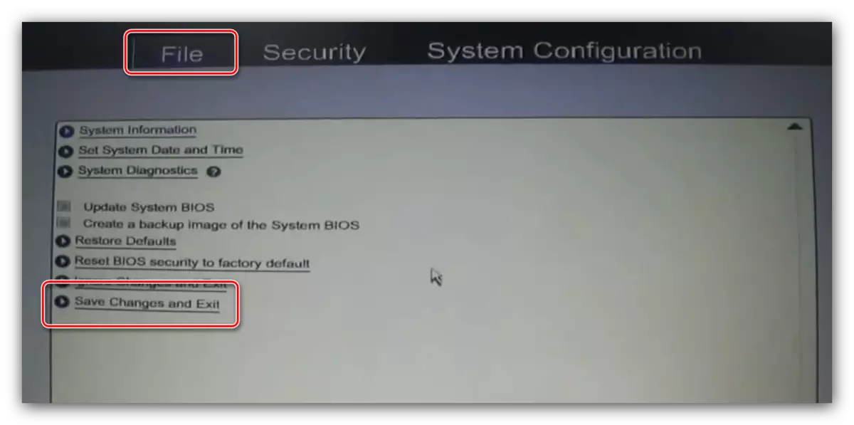 Enregistrer les paramètres de l'ancien ordinateur portable BIOS HP pour installer un disque comme support principal.