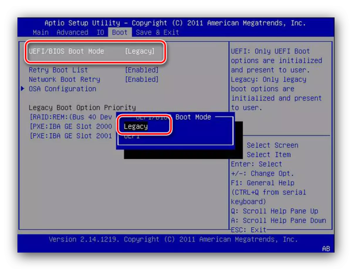 Activación del soporte legado USB para las unidades flash en la versión AMI BIOS