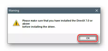 Opozorilo na zahtevano razpoložljivost DirectX pri namestitvi gonilnika za Gamepad Defender Omega USB