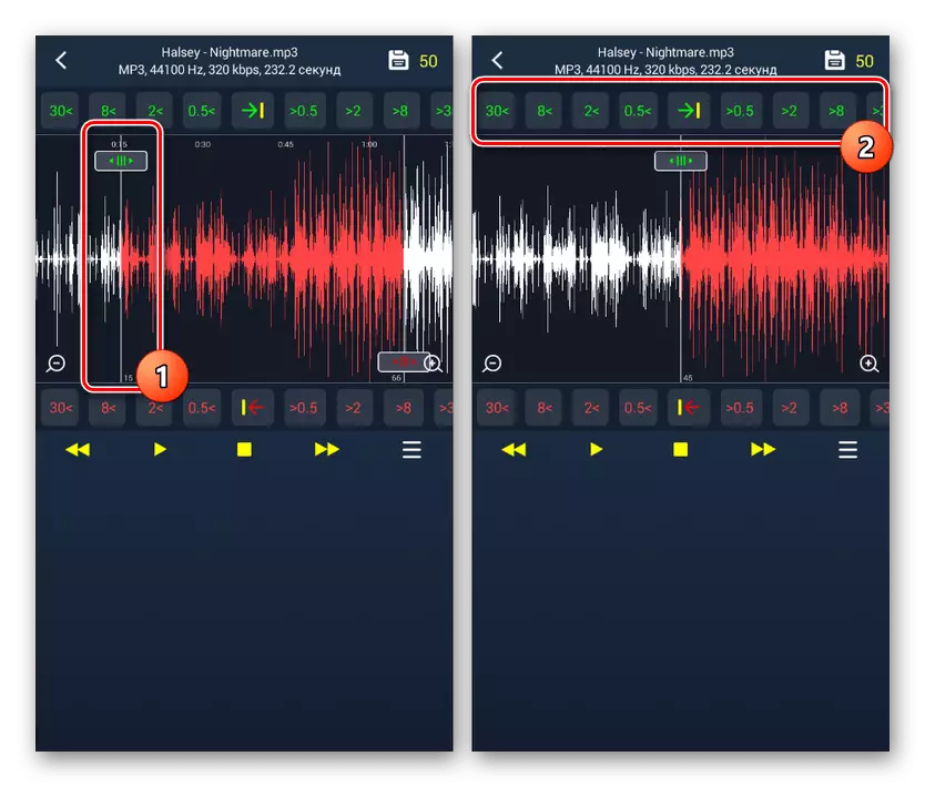 Het veranderen van de start van muziek in gesneden beltonen op Android