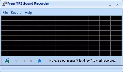 Main Window Free Mp3 Sound Recorder