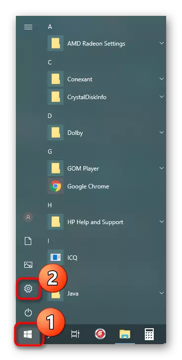 Chuyển đến menu tham số Windows 10 để khởi động bản lề đầu in của máy in