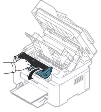Cartucho de impressora laser samsung removendo