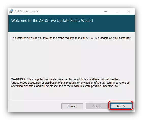 Comience a instalar la utilidad para recibir controladores a ASUS X550L a través de ASUS Live Update