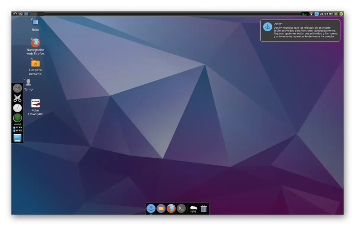 Utseendet på LXDE grafisk skall for Linux-operativsystemer