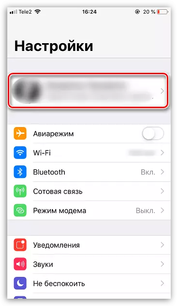 Apple-ID-Kontoeinstellungen auf dem iPhone