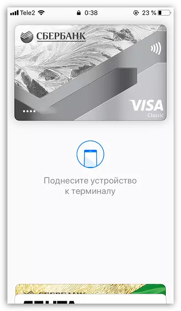 Gennemførelse af en Apple Pay på iPhone