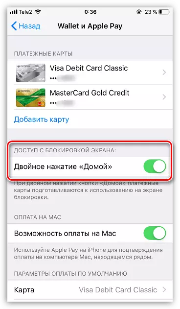 Akses ke Apple Bayar dari layar yang diblokir di iPhone