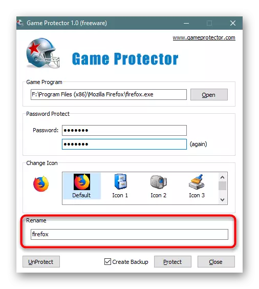 Rename file in Game Protector