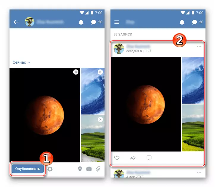 VKontakte para Android Como publicar fotos para a súa obra na rede social a través do seu navegador