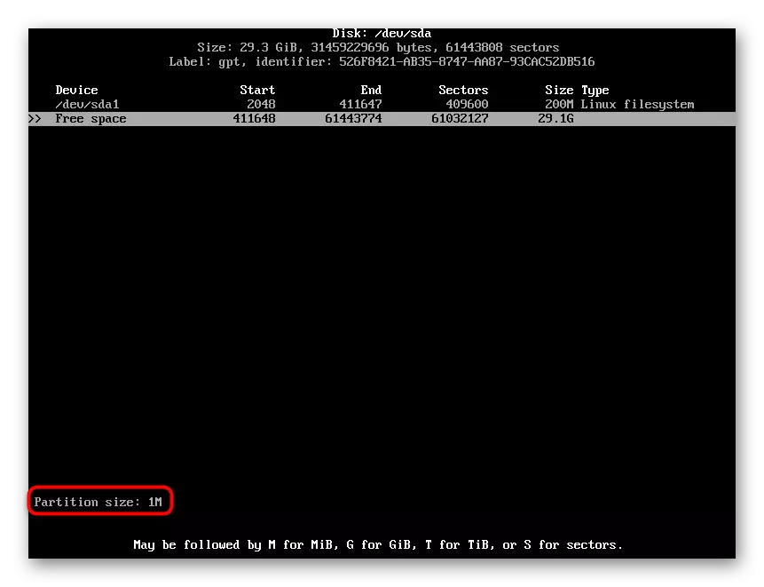 Specifying the location for the bootloader when creating a section in Arch Linux