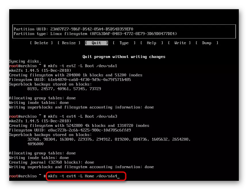 Pormat hard disk Imah Katalog keur Masang Arch Linux Ubuntu