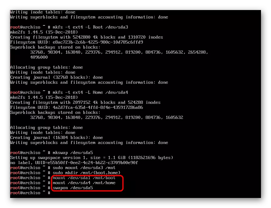 Ningkatna sistem, diréktori imah paging file dina Arch Linux Ubuntu