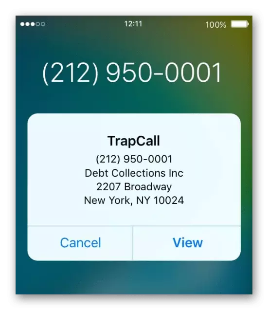 Brug af TrapCall-programmet til at definere telefonnummeret