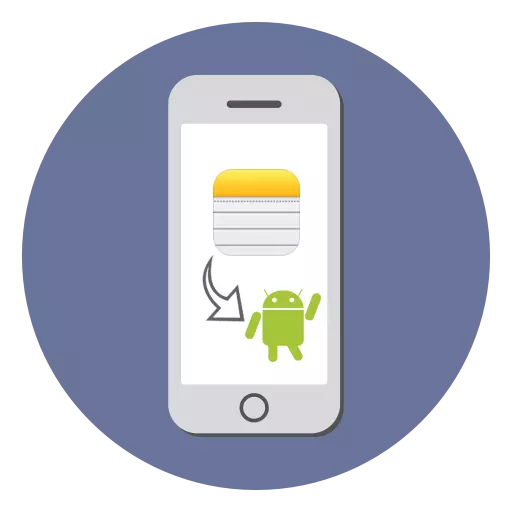Sut i Drosglwyddo Nodiadau gydag iPhone ar Android