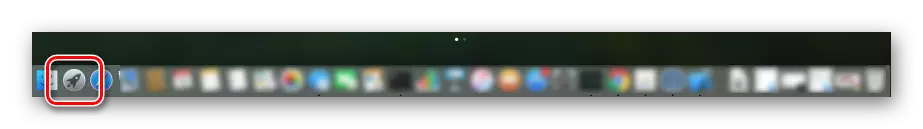 Run Launchpad through a system dock on a computer with MacOS