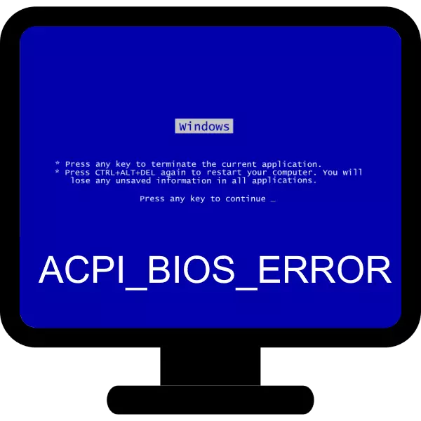 Hoe om ACPI BIOS probleem op te los
