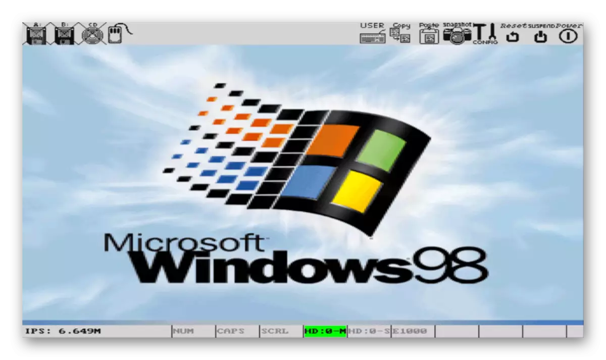 Rith Windows 98 trí Bocht ar Android