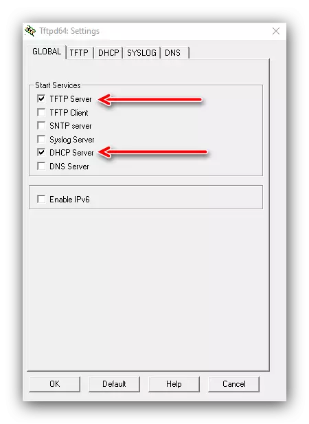 Parametreyên gerdûnî yên TFTP-ê ji bo mîhengkirina serverê sazkirina Windows 10 li ser torê
