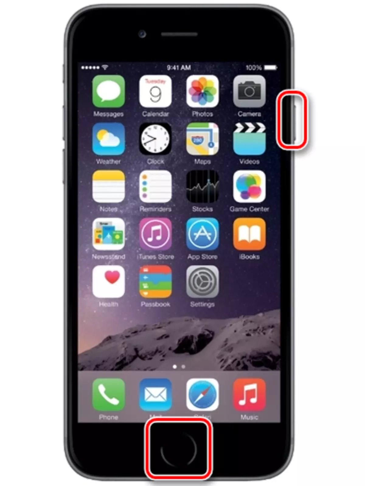 IPhone 6s жана андан кичүүсүндө скриншот түзүү