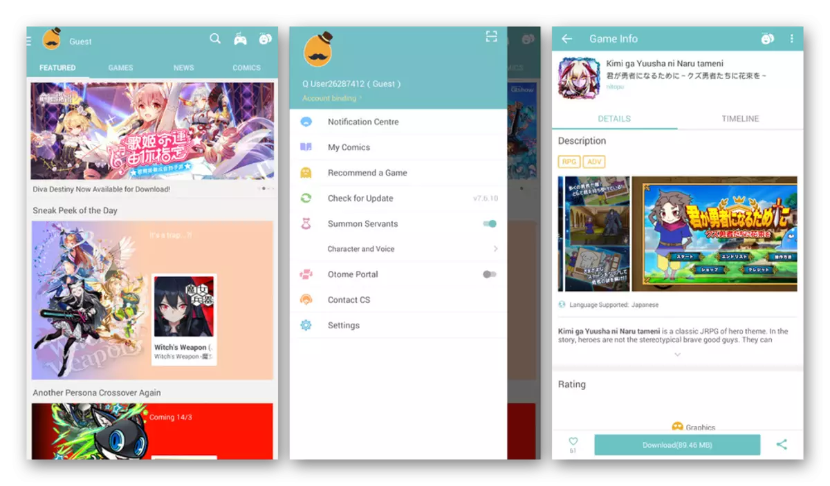 Gunakake Aplikasi QoApp ing Android