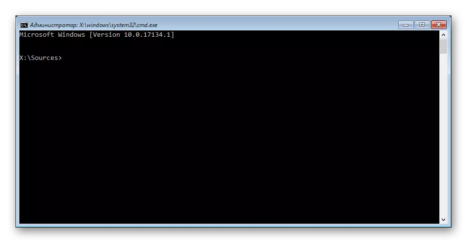 Command line kapag nag-install ng Windows 10.