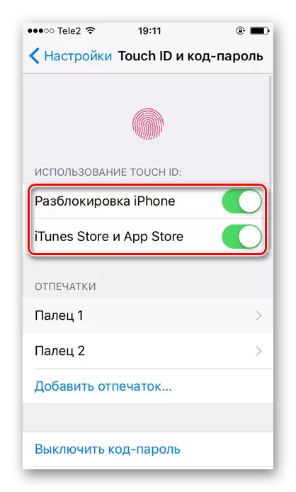 Brug et fingeraftryk til at udføre forskellige opgaver på iPhone